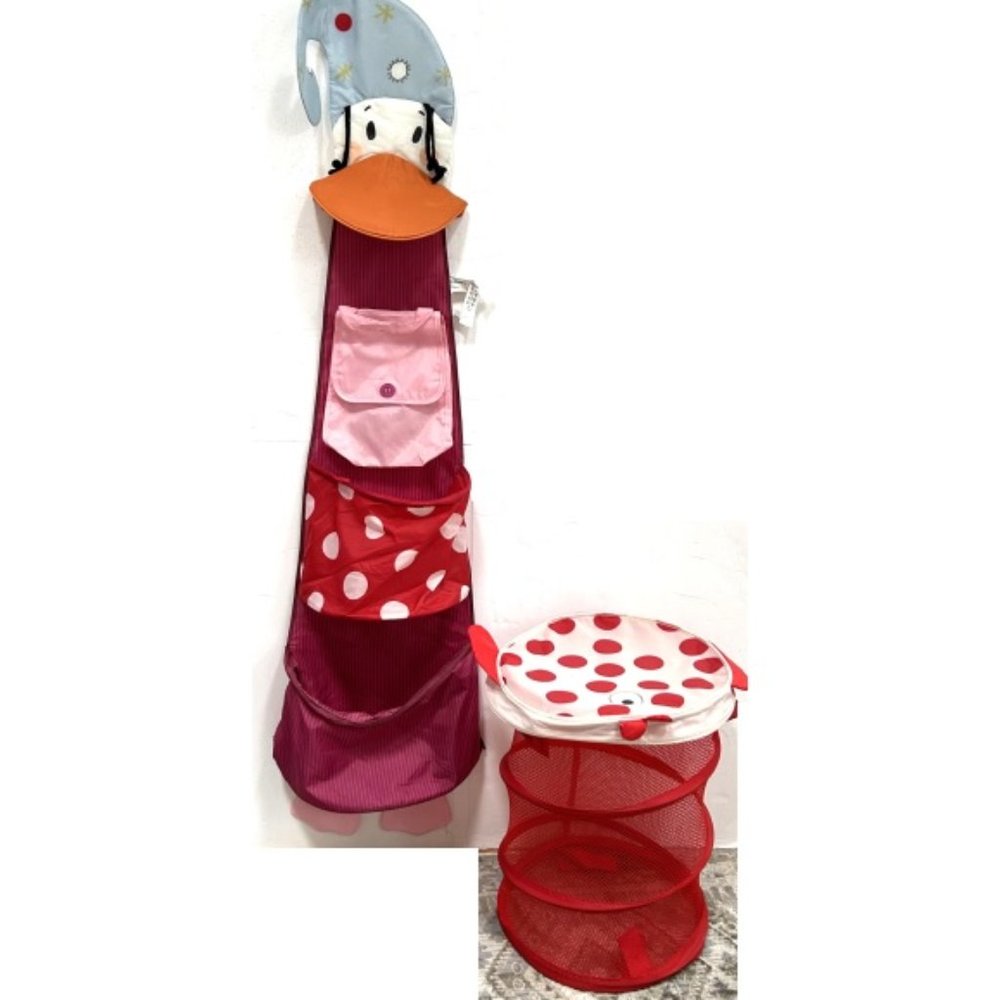 IKEA set of 2 Foldable Toy Organizer Holder Storage